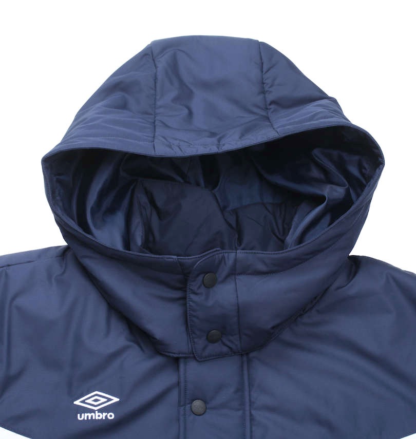 UMBRO - タグ付き   アンブロ　パデットコート　ロング　ネイビー 楽天市場】アンブロ UMBRO レディース フード付 中綿入りロング