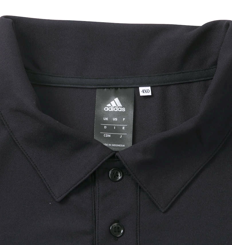 adidas ブラック ポロシャツ 半袖 ブラック 【adidas(アディダス)】半袖ポロシャツ ＊カタログ商品