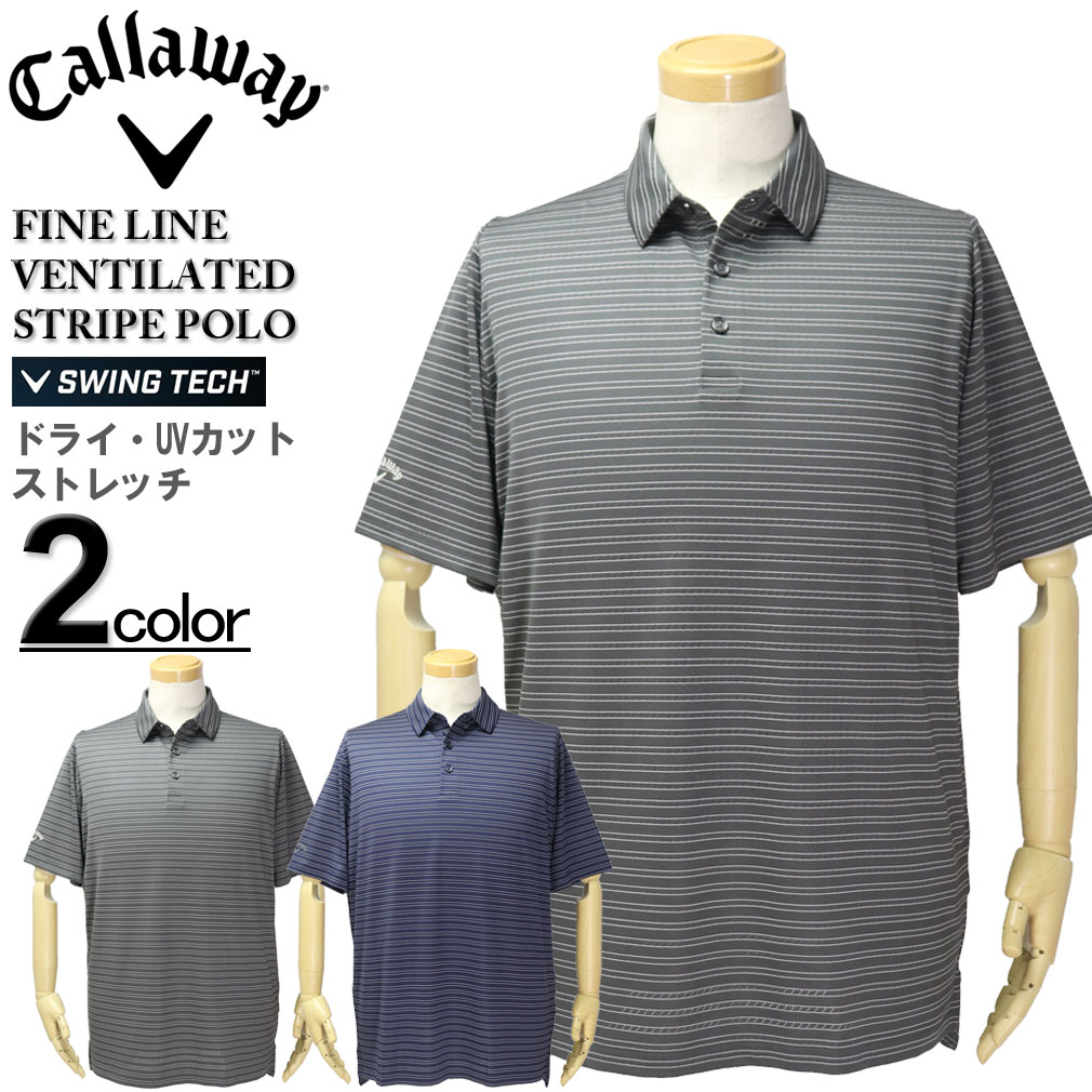 �礭�������� Callaway(�����������) ����� ���ȥ�å�Ⱦµ�ݥ������ FINE LINE VENTILATED/XL XXL XXXL