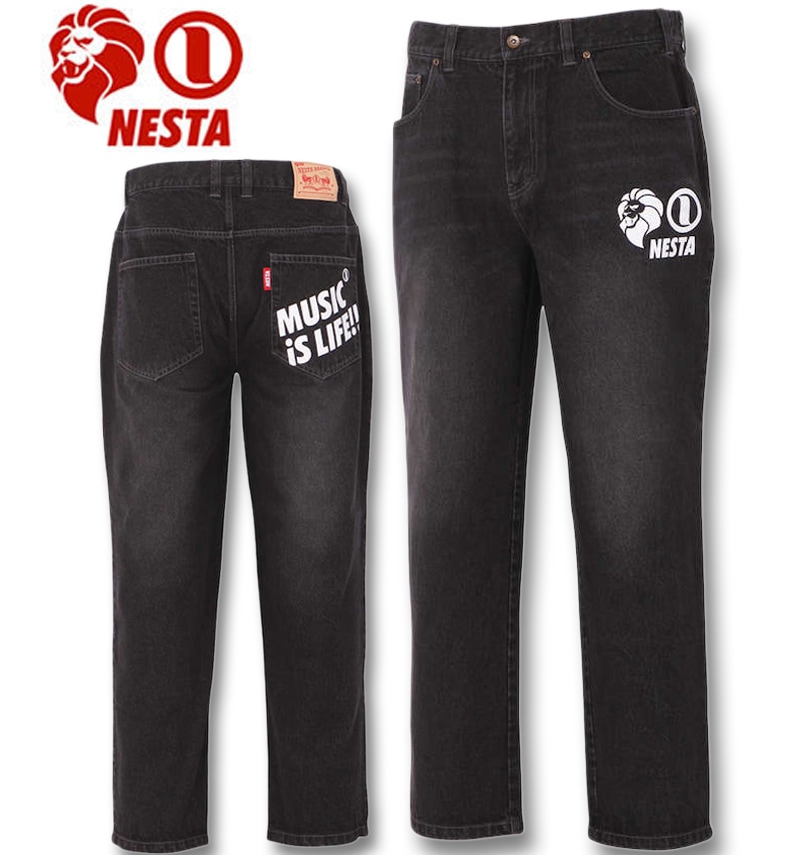 �礭�������� NESTA BRAND(�ͥ����֥���) �����å���ɥǥ˥�ѥ�� �֥�å� 100cm 110cm 120cm 130cm 140cm 150cm 160cm ����̵��