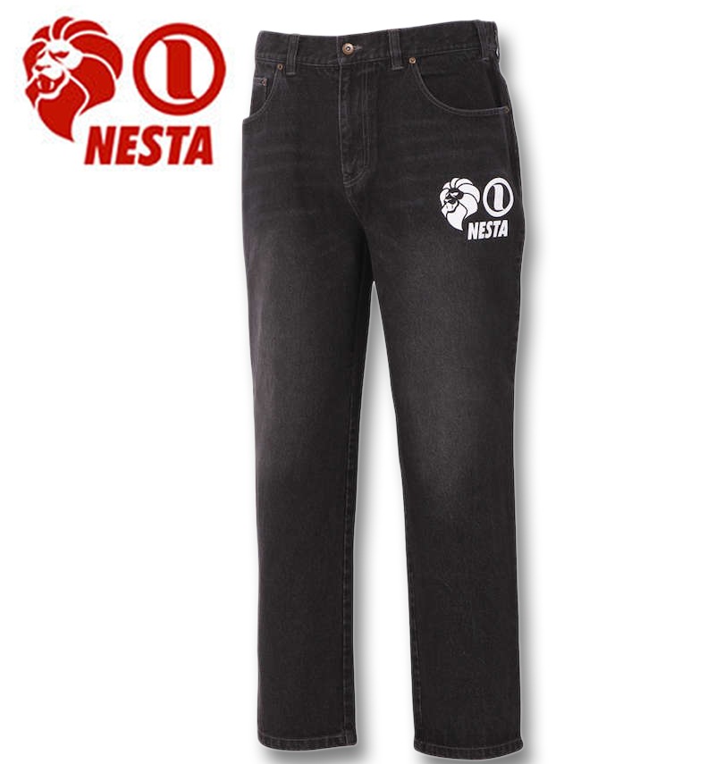 大きいサイズ NESTA BRAND(ネスタブランド) ウォッシュドデニムパンツ