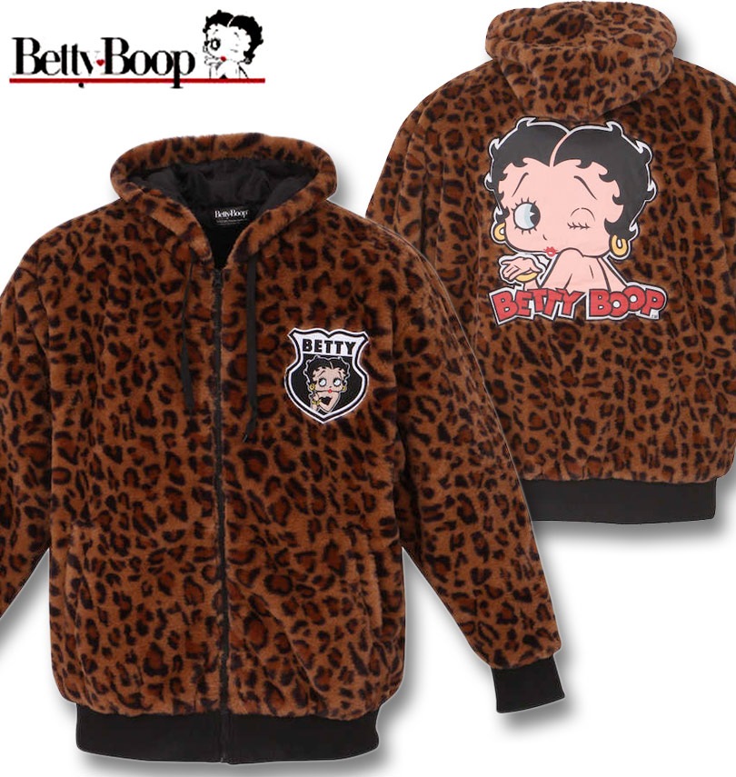 新品　BETTY BOOP ベティブープ 総柄ブルゾン ジャケット M 日本製 新品 BETTY BOOP ベティブープ 総柄ブルゾン ジャケット M 日本製