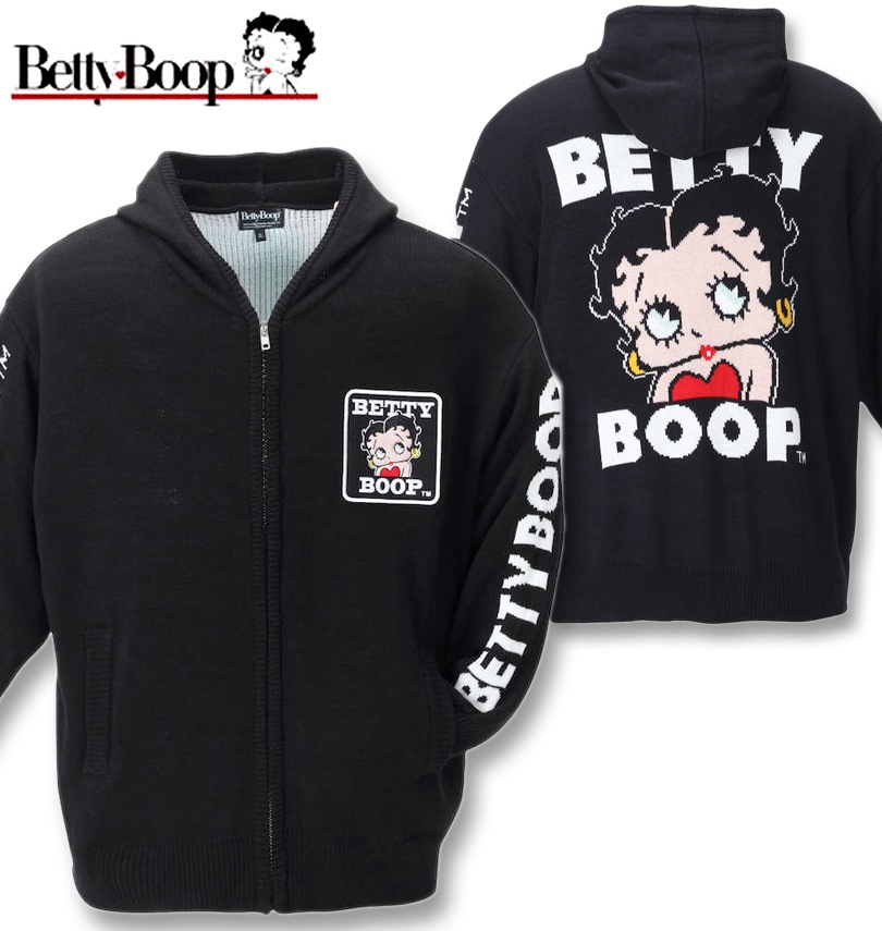 �礭�������� BETTY BOOP(�٥ƥ��֡���) 7G���㥬���ɥե른�åץѡ������������� �֥�å� 3L 4L 5L 6L ����̵��