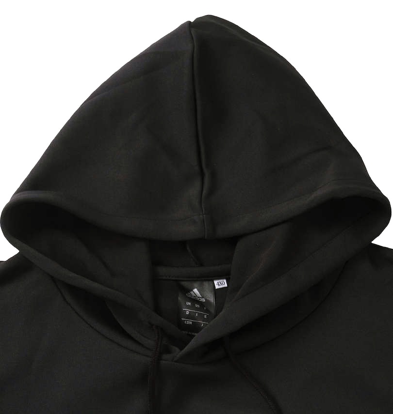 大きいサイズ adidas(アディダス) スウェットプルパーカー ブラック