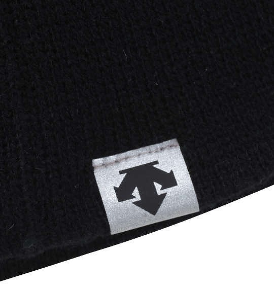 大きいサイズ DESCENTE(デサント) ジャガードニットキャップ ブラック