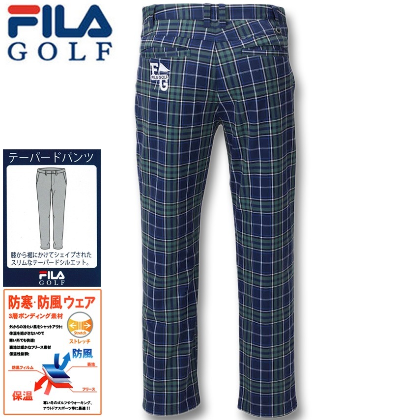 大きいサイズ FILA GOLF(フィラゴルフ) チェック柄ボンディング