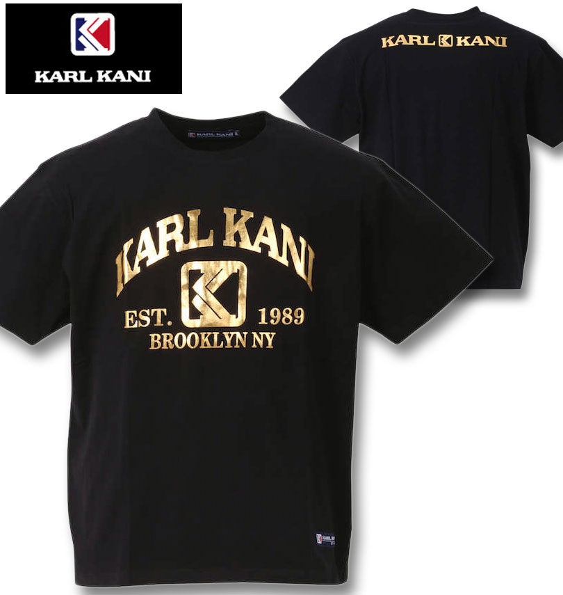 �礭�������� KARL KANI �����륫�ʥ� ŷ��ȾµT����� �֥�å� 3L 4L 5L 6L 8L ����̵��