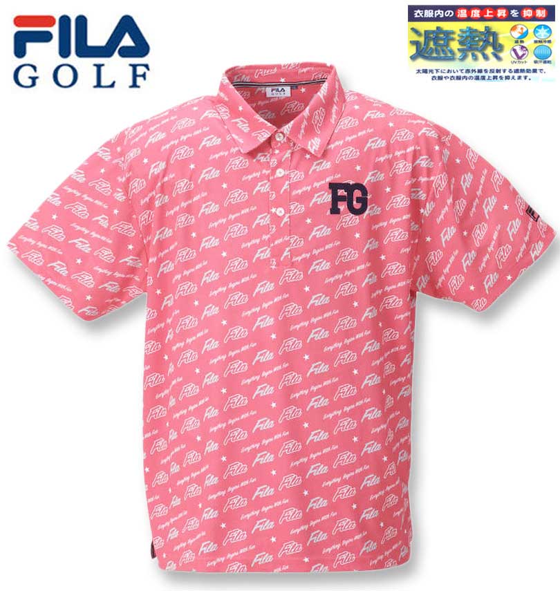大きいサイズ FILA GOLF フィラゴルフ ロゴグラフィックプリント