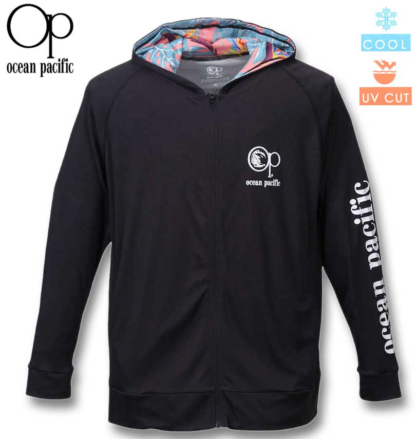 �礭�������� OCEAN PACIFIC ���������ѥ��ե��å� Ĺµ�ե른�åץѡ�������å��奬���� �֥�å� 3L 4L 5L 6L 8L ����̵��