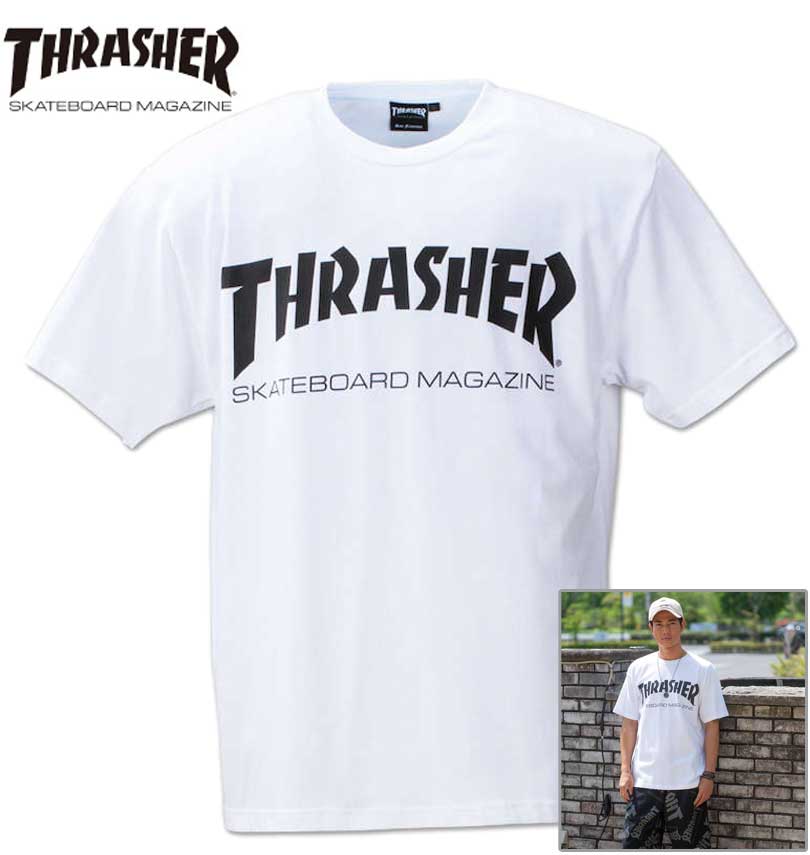 �礭�������� THRASHER ����å��㡼 ȾµT����� �ۥ磻�� 3L 4L 5L 6L 8L ����̵��