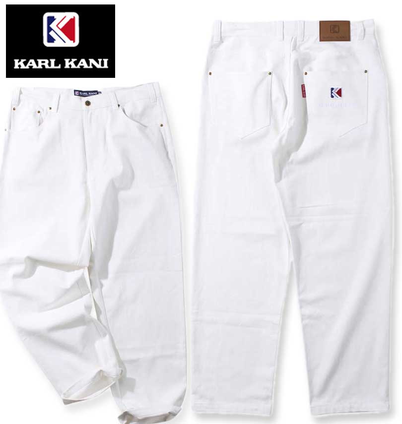 �礭�������� KARL KANI �����륫�ʥ� �ǥ˥���󥰥ѥ�� �ۥ磻�� 100cm 110cm 120cm 130cm 140cm 150cm ����̵��