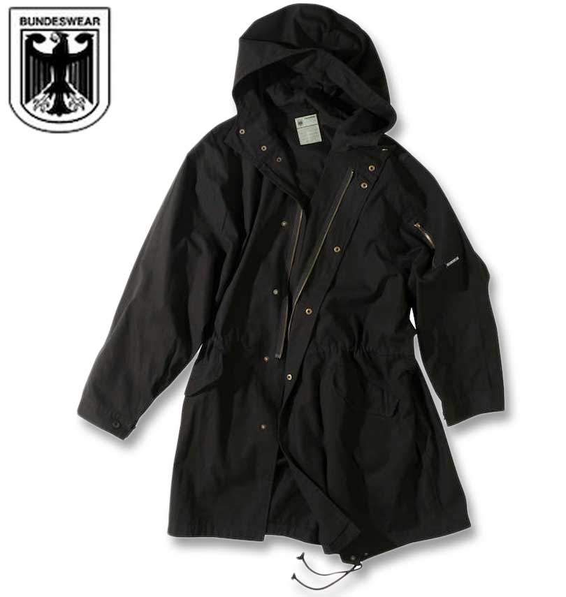 大きいサイズ BUNDESWEAR M-51 ツイルモッズコート ブラック 3L 4L 5L