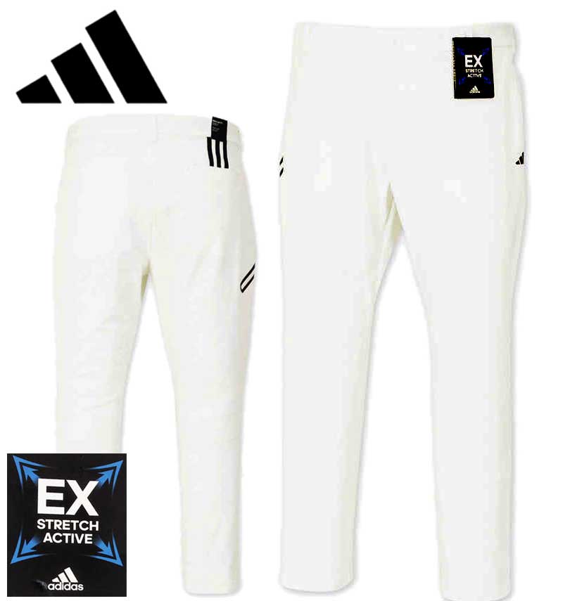 �礭�������� adidas golf ���ǥ���������� WIND.RDY EX���ȥ�å������ƥ��֥��󥯥�ѥ�� �ۥ磻�� 104cm 108cm ����̵��