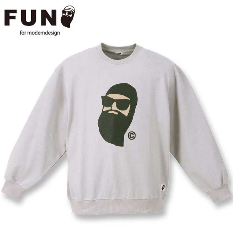 �礭�������� FUN for modemdesign face ojisan ���롼�ͥå��������å� ���å��� 3L 4L 5L 6L ����̵��