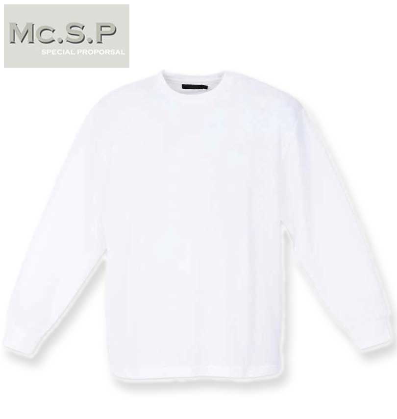 �礭�������� Mc.S.P ��åե륯�롼�ͥå� ĹµT����� �ۥ磻�� 3L 4L 5L 6L 7L 8L