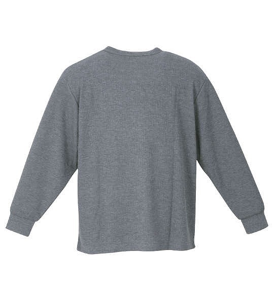 大きいサイズ Mc.S.P ワッフルヘンリーネック 長袖Tシャツ ミックス