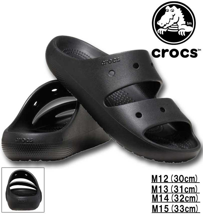 �礭�������� crocs �����å��� ������� (CLASSIC SANDAL2.0) �֥�å� M12/30cm M13/31cm M14/32cm M15/33cm ����̵��