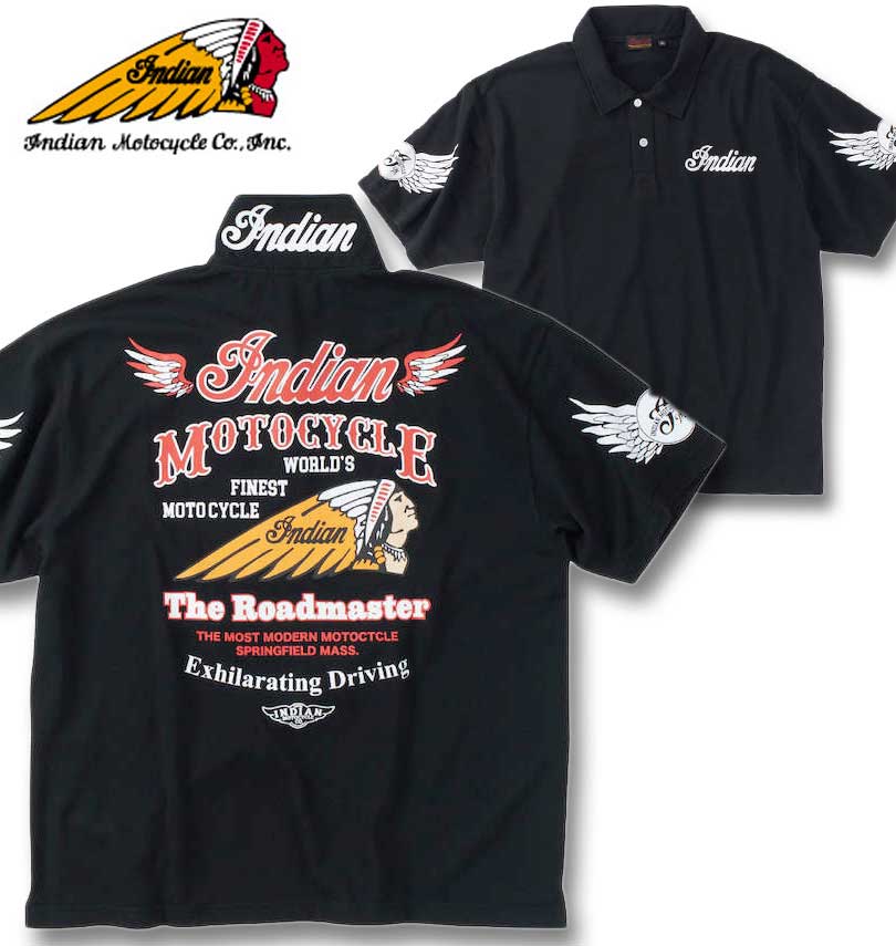 �礭�������� INDIAN MOTOCYCLE ���λ� �ץ���&�ɽ� Ⱦµ �ݥ������ �֥�å� 3L 4L 5L 6L 8L ����̵��