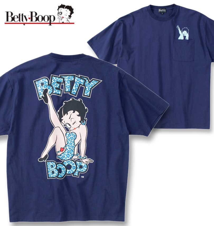 �礭�������� BETTY BOOP ŷ�� �ץ��� �ݥ��å��� Ⱦµ T����� �ͥ��ӡ� 3L 4L 5L 6L 8L ����̵��
