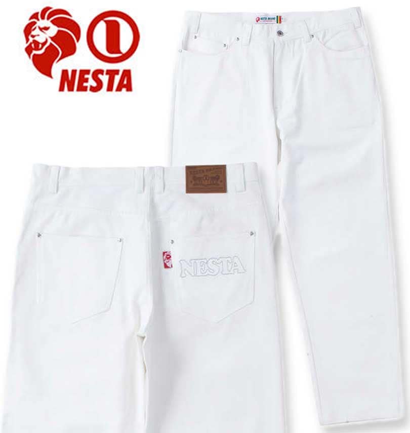 �礭�������� NESTA BRAND �ǥ˥� ���󥰥ѥ�� �ۥ磻�� 100cm 110cm 120cm 130cm 140cm 150cm 160cm ����̵��