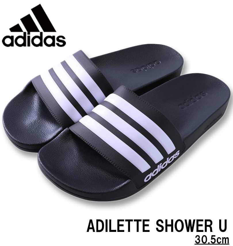�礭�������� adidas ���ǥ����� ������� (ADILETTE SHOWER U) �����֥�å� 30.5cm