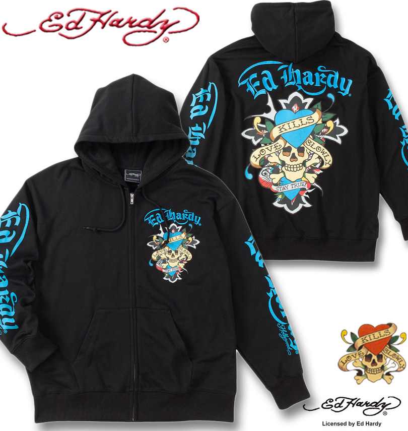 �礭�������� Ed Hardy ΢�� �ɽ�&�ץ��� �ե른�å� �ѡ����� �֥�å� 3L 4L 5L 6L ����̵��