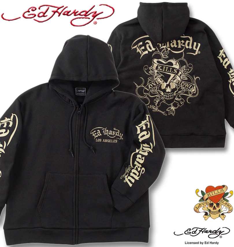 �礭�������� Ed Hardy �˥åȥե꡼�� �ɽ�&�ץ��� �ե른�å� �ѡ����� �֥�å� 3L 4L 5L 6L ����̵��