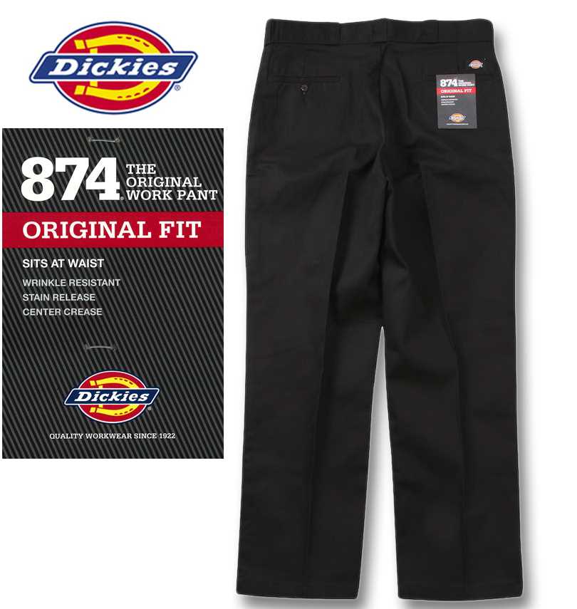 大きいサイズ DICKIES Original 874 ワークパンツ ブラック (L32) 38