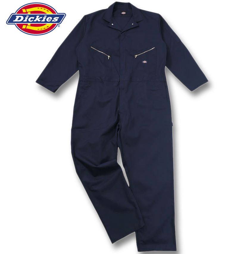 大きいサイズ DICKIES 48799 長袖 カバーオール つなぎ ダークネイビー