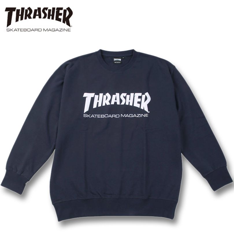 �礭�������� THRASHER MAG LOGO ���롼�ȥ졼�ʡ� �ͥ��ӡ� 3L 4L 5L 6L 8L ����̵��