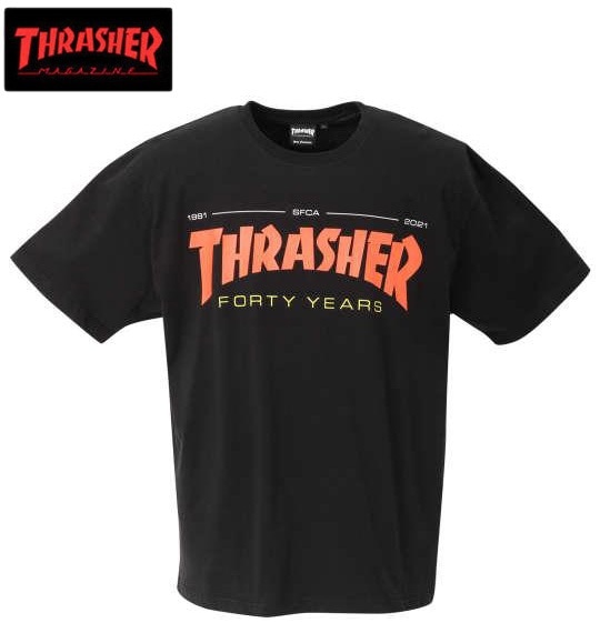 �礭�������� THRASHER ����å��㡼 Ⱦµ T����� �֥�å� 3L ����̵��