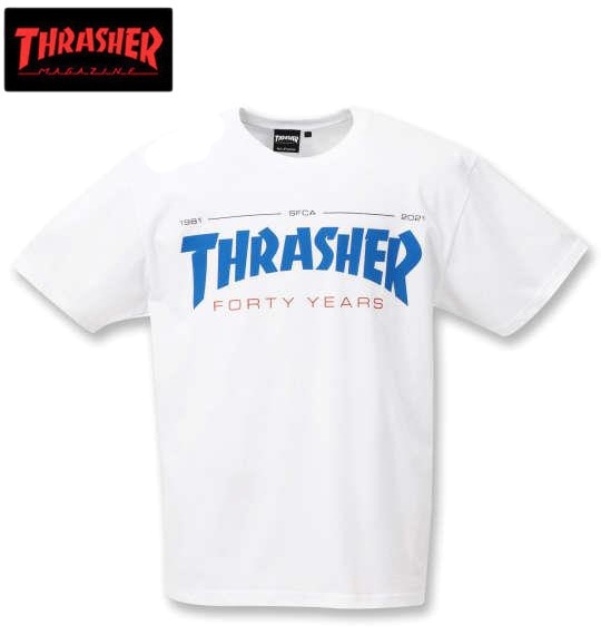 �礭�������� THRASHER ����å��㡼 Ⱦµ T����� �ۥ磻�� 3L ����̵��