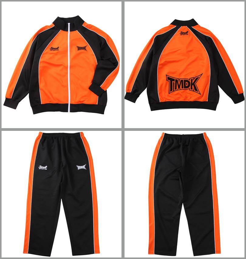大きいサイズ SOUL SPORTS×新日本プロレス TMDK 長袖 ジャージ 上下 