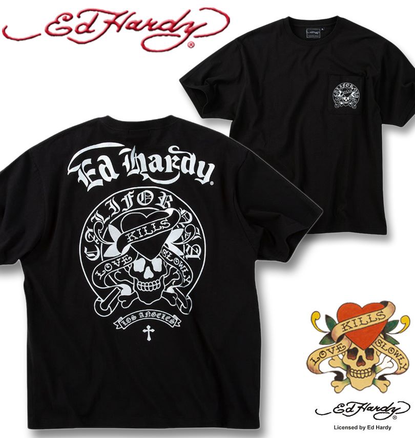 礭 Ed Hardy ŷ ץ ݥå Ⱦµ T ֥åߥС 3L 4L 5L 6L 8L ̵