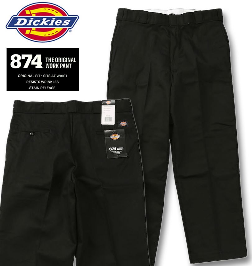 �礭�������� DICKIES Original 874 ����ѥ�� (L30) �֥�å� 38 40 42 44 46 48 50 52 54 56 ����̵��
