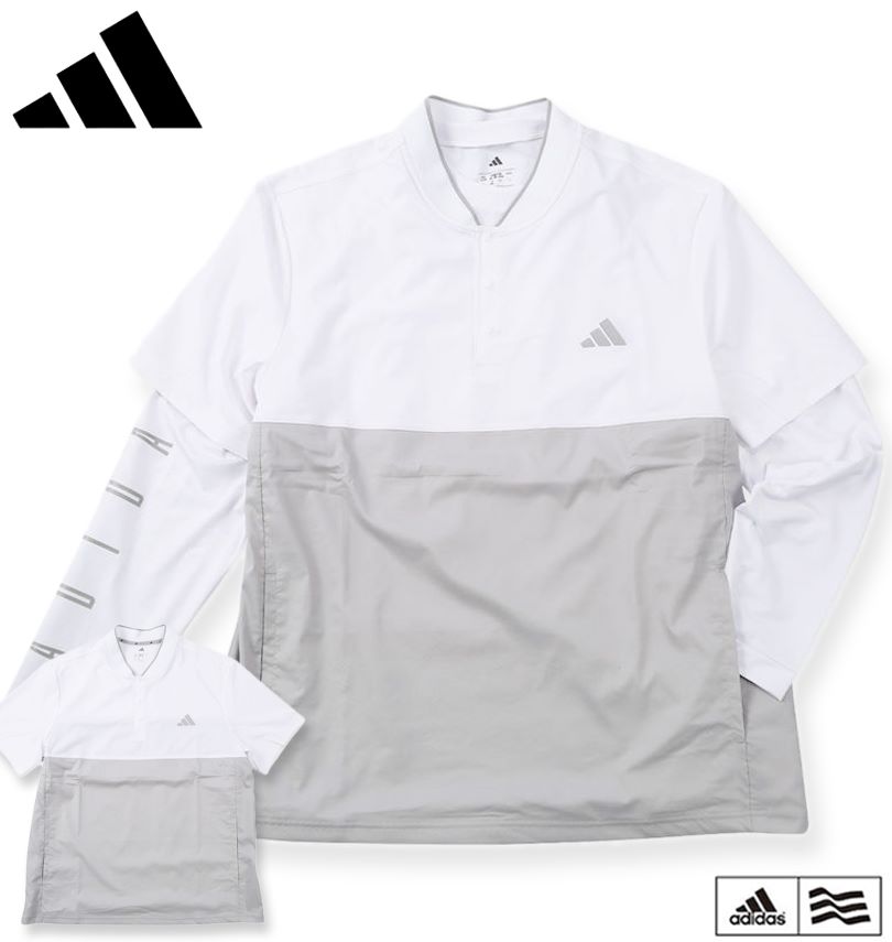 礭 adidas golf ǥ 2in1 쥤䡼 Ⱦµ ݥ ۥ磻 3XL 4XL 5XL ̵
