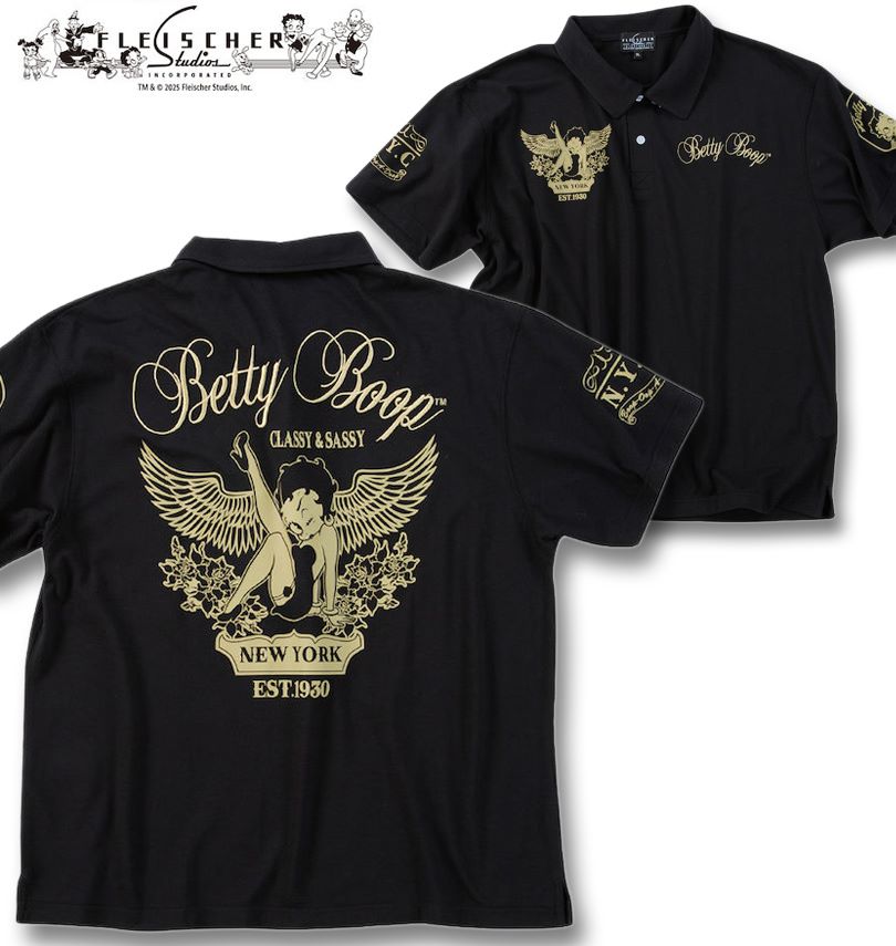 �礭�������� BETTY BOOP ���λ� �ɽ�&�ץ��� Ⱦµ �ݥ������ �֥�å� 3L 4L 5L 6L 8L ����̵��