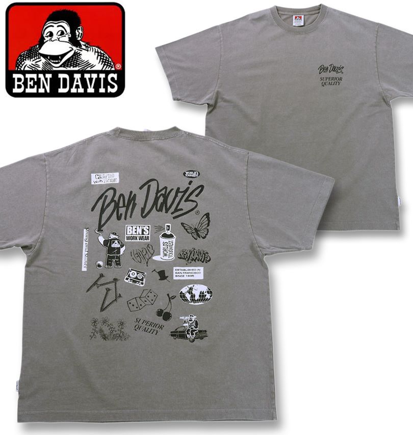 �礭�������� BEN DAVIS �Хꥢ��������� ������ơ��� Ⱦµ T����� �饤�ȥ��졼 3L 4L 5L 6L ����̵��