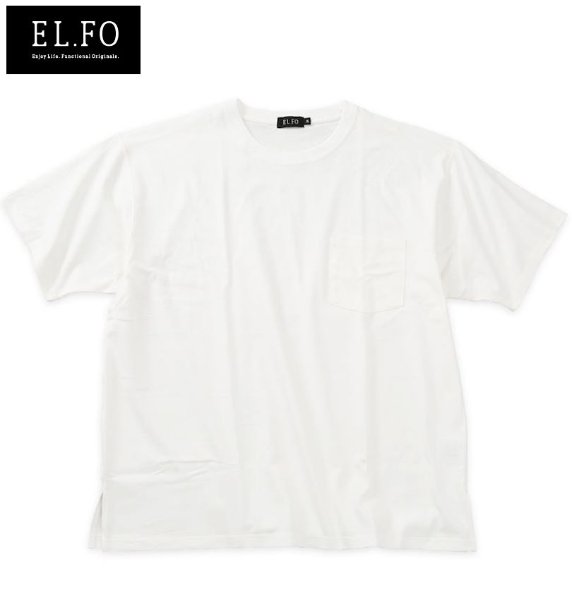 礭 EL.FO ̵ ݥå ն 롼ͥå Ⱦµ T ۥ磻 3L 4L 5L 6L