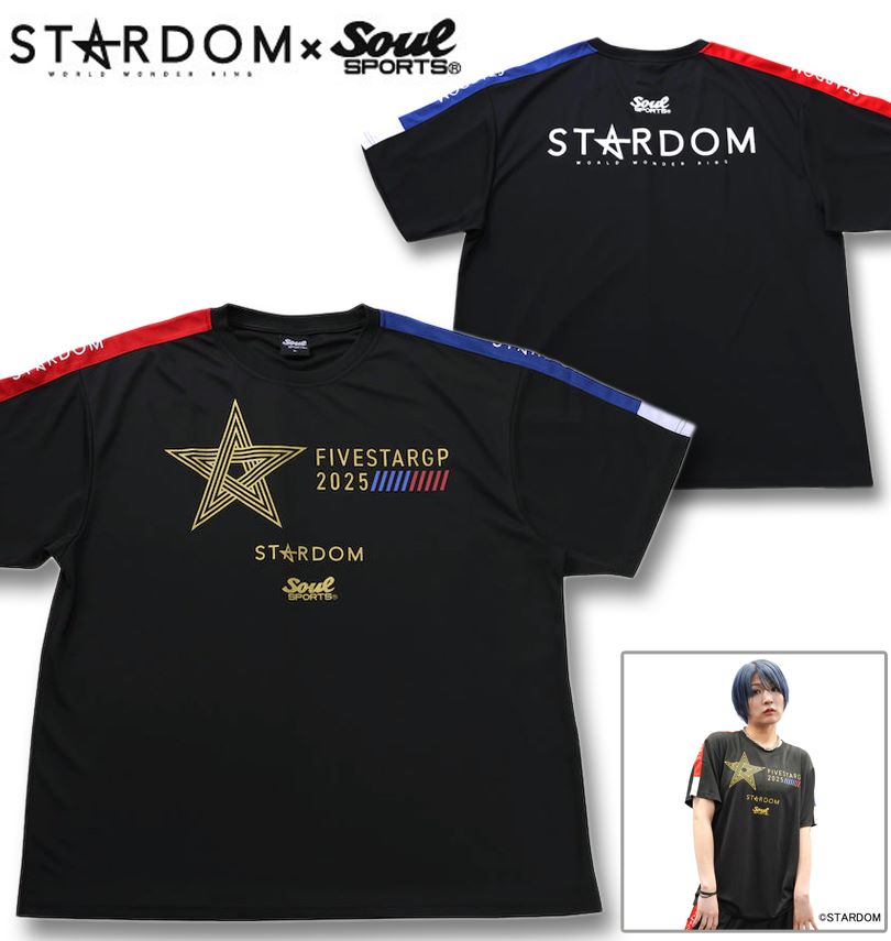 �礭�������� SOUL SPORTS��STARDOM 5STAR-GP2025��� Ⱦµ T����� �֥�å� 3L 4L 5L 6L 8L ����̵��
