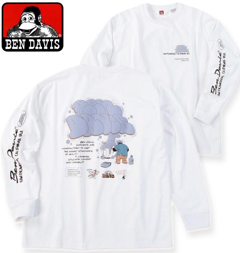 �礭�������� BEN DAVIS �Х֥�ץ��� Ĺµ T����� �ۥ磻�� 3L 4L 5L 6L ����̵��