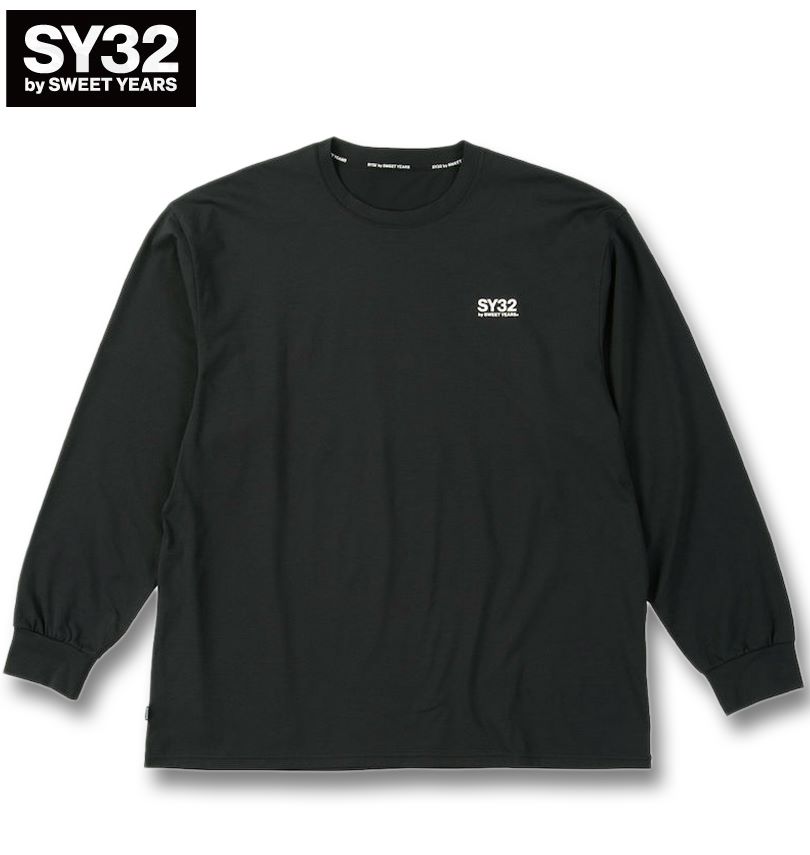 大きいサイズ SY32 by SWEET YEARS サークルロゴ 長袖 Tシャツ