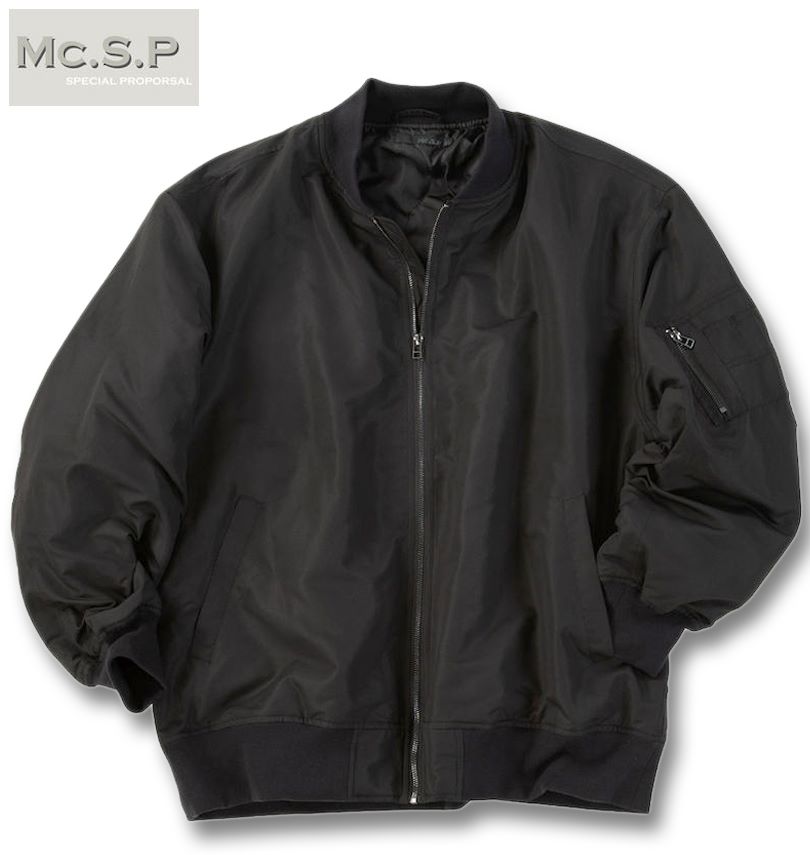 �礭�������� Mc.S.P �ݥ�ԡ��� ������ MA-1 ���㥱�å� �֥�å� 3L 4L 5L 6L 7L 8L ����̵��