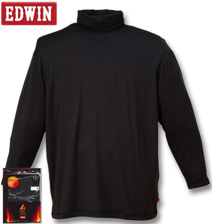 �礭�������� EDWIN BODY FIRE Ĺµ �����ȥ�ͥå� T����� �֥�å� 3L 4L 5L 6L 7L 8L