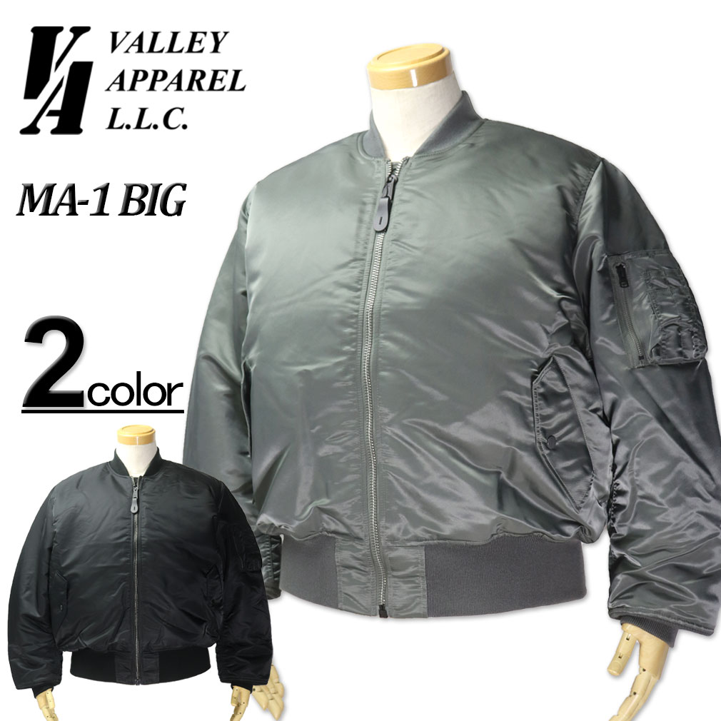 ��SALE���ʡ��礭�������� VALLEY APPAREL �Х쥤���ѥ�� MA-1 �ե饤�� ���㥱�å� 3L 4L 5L ����̵���ڥ������ʤΤ������ʸ��Բġ�