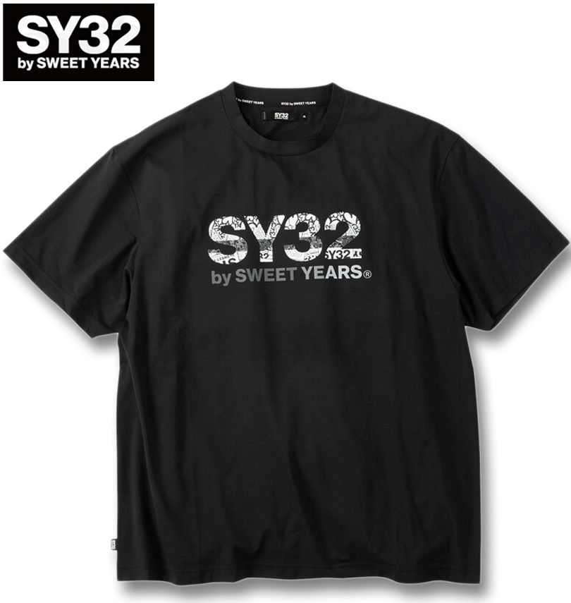 �礭�������� SY32 by SWEET YEARS �١����å� ����ե��å� ���� Ⱦµ T����� �֥�å� 3L 4L 5L 6L ����̵��
