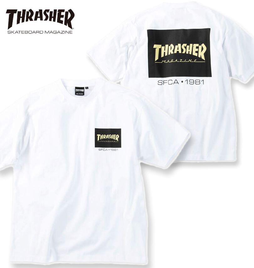 �礭�������� THRASHER �ܥå������� Ⱦµ T����� �ۥ磻�� 3L 4L 5L 6L 8L ����̵��