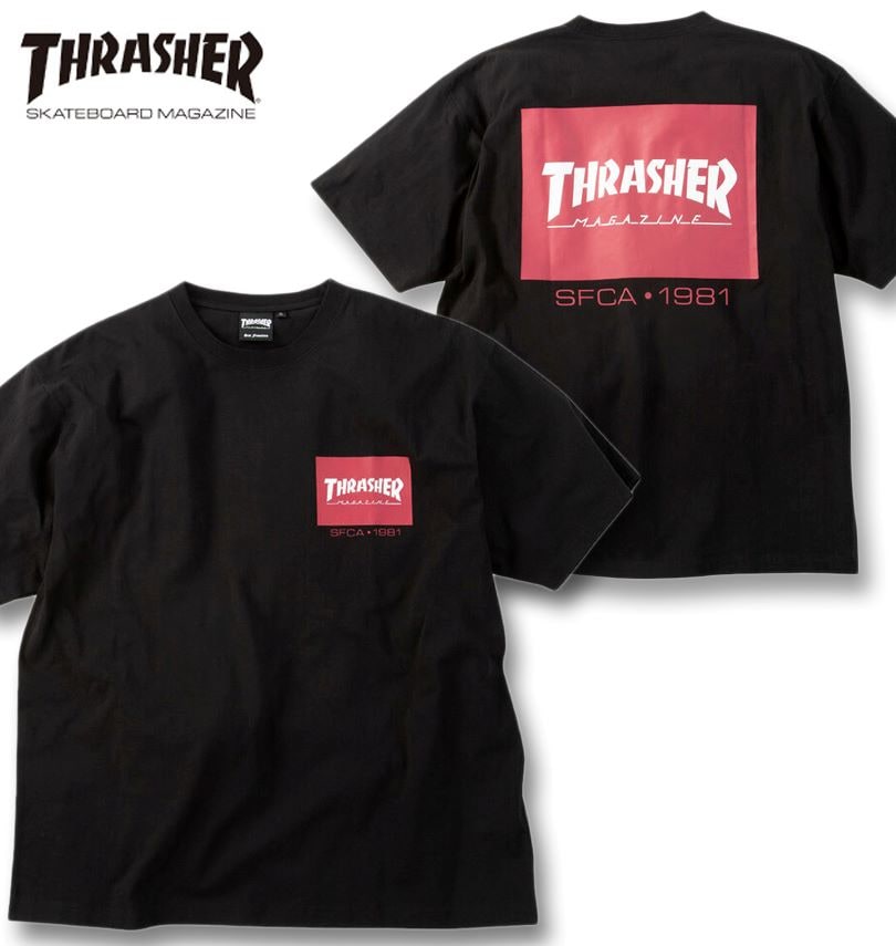 �礭�������� THRASHER �ܥå������� Ⱦµ T����� �֥�å� 3L 4L 5L 6L 8L ����̵��