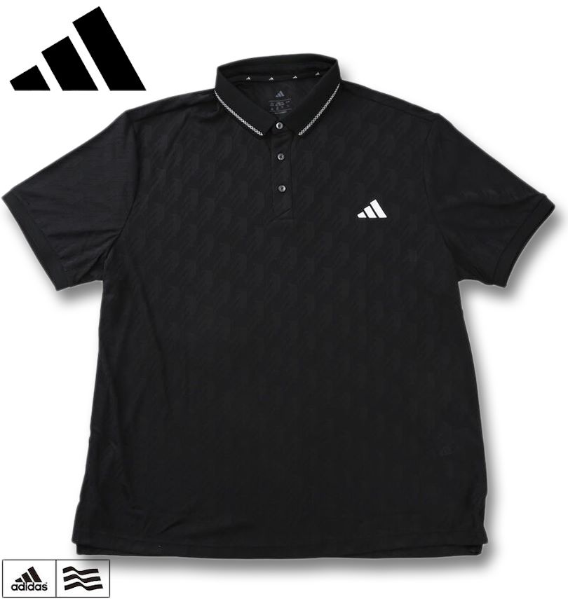 �礭�������� adidas golf ���ǥ���������� CLIMACOOL �������ʥ른�㥬���� Ⱦµ ����� �֥�å� 4XL 5XL ����̵��