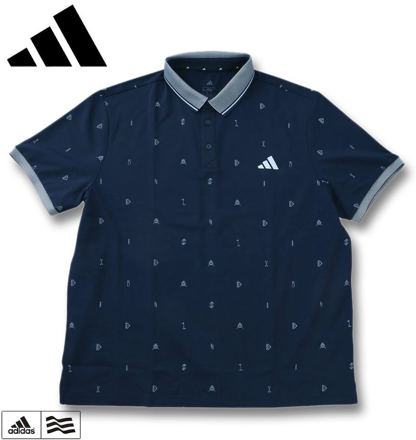 �礭�������� adidas golf ���ǥ���������� CLIMACOOL ��Υ���� Ⱦµ �ݥ������ ����å��ͥ��ӡ� 4XL 5XL ����̵��